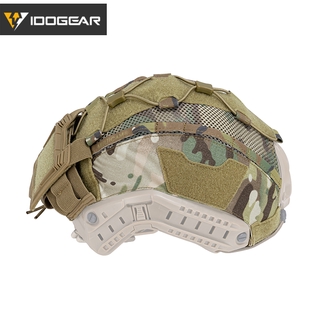 Idogear หมวกกันน็อคยุทธวิธี สําหรับหมวกกันน็อคทางทะเล พร้อมกระเป๋าแบตเตอรี่ NVG ลายพราง ห่วงผ้า และห่วง 3812