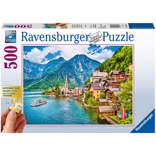 จิ๊กซอว์ Ravensburger - Hallstatt in Austria, Extra Large 500 piece (ชิ้นขนาดใหญ่) (ของแท้ มีสินค้าพร้อมส่ง)