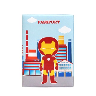 ปกหนังสือเดินทาง ปกหนังสือเดินทาง Iron Man ที่ใส่หนังสือเดินทาง ที่จัดระเบียบ Super Hero Superhero133