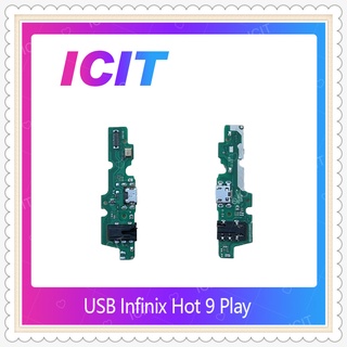 USB Infinix hot 9 Play อะไหล่สายแพรตูดชาร์จ แพรก้นชาร์จ Charging Connector Port Flex Cable（ได้1ชิ้นค่ะ) ICIT-Display