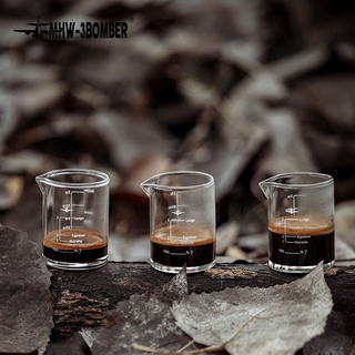 MHW-3BOMBER  espresso cup Shot Cup ของแท้ 100% แก้วตวงกาแฟ สำหรับเอสเปรสโซ่ ขนาด 70ml