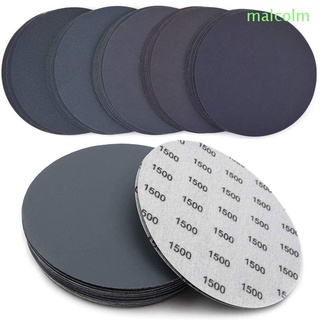 MALCOLM 10 PCS Orbital Sander Pads Assorted Polishing Pad Sandpaper for Woodworking 6 Inch 150 mm Bench Grinder Tools Accessory Random Orbital Sander Hook and Loop Sanding Discs