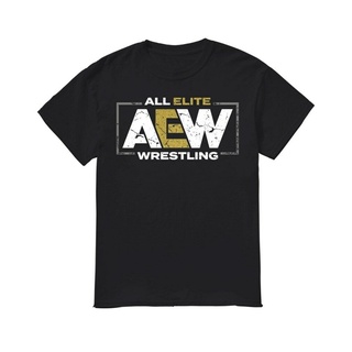 AEW LOGO เสื้อยืด เสื้อมวยปล้ำ พร้อมส่ง เก็บเงินปลายทางได้