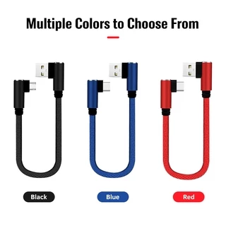 Ankndo สายเคเบิ้ลชาร์จโทรศัพท์มือถือ USB Type C 90 องศาขนาดเล็ก 25 ซม. สําหรับ Powerbank