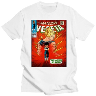 คอลูกเรือเสื้อยืดแขนสั้น คอกลม พิมพ์ลาย The Amazing Vegeta สําหรับผู้ชายS-5XL