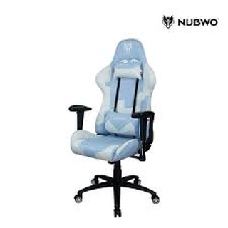 เก้าอี้เล่นเกม  Gaming Chair GAMING SEAT NUB-CH011 white blue ประกัน 1ปีขาเหล็ก