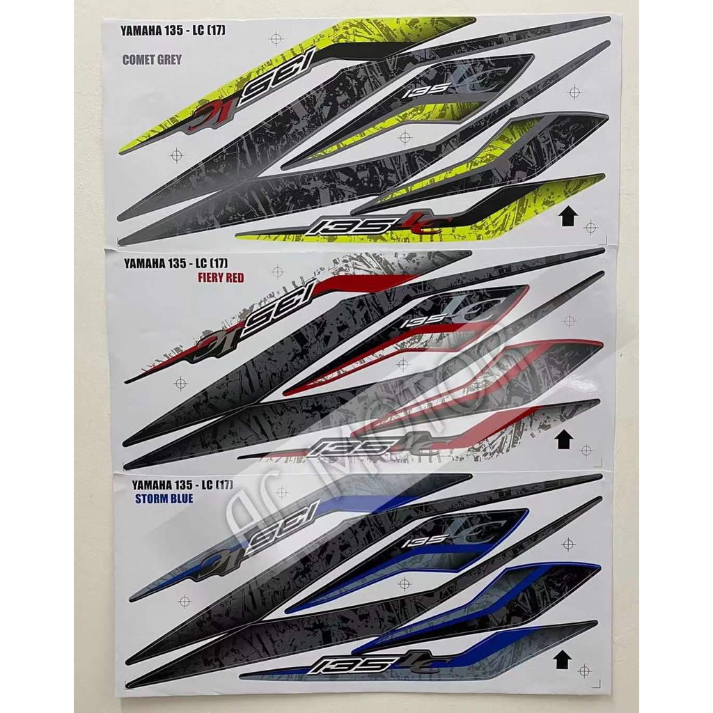 YAMAHA LC135 V2 / V3 / V4 / V5 / V6 ( 17 ) STRIPE STICKER YAMAHA