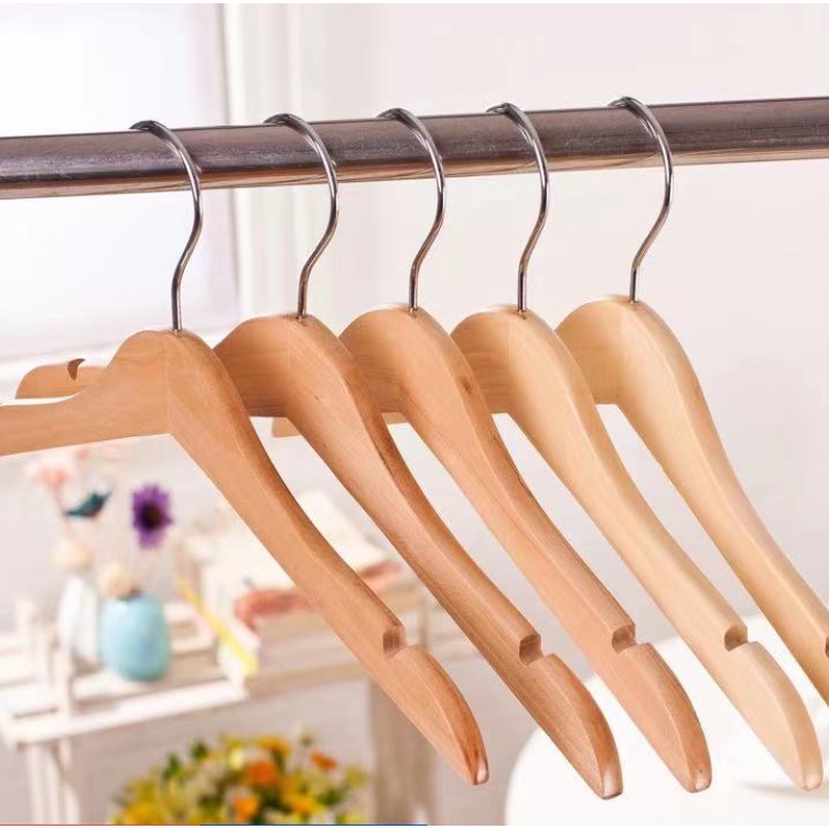 Gina ไม้แขวนเสื้อไม้ (12ชิ้น/ 6ชิ้น) ขนาด 45cm. รหัส Y-04