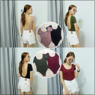 เสื้อบอดี้สูทเว้าหลัง