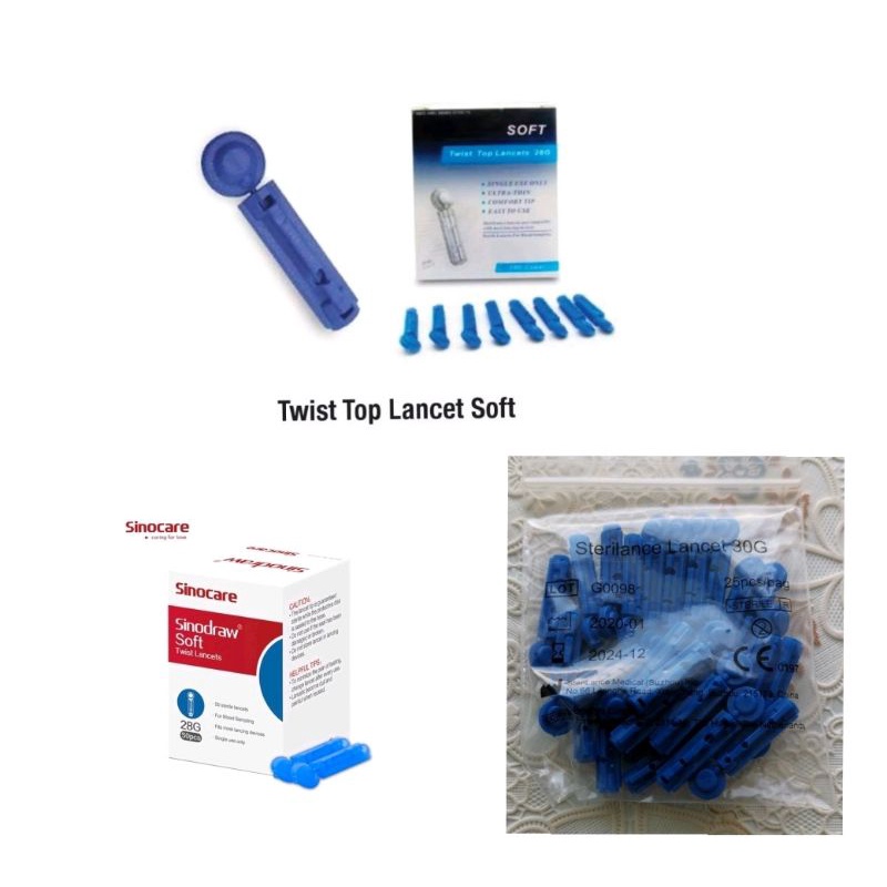 เข็มเจาะปลายนิ้ว  Lancets 30 G(เข็มเล็กพิเศษ)​