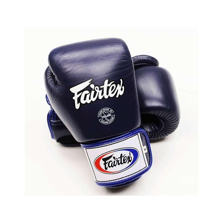 Fairtex แฟร์เท็กซ์ นวมชกมวย รุ่น BGV1 “Tight-Fit” Design สีน้ำเงิน ไซส์ 8,10,12,14,16 ออนซ์