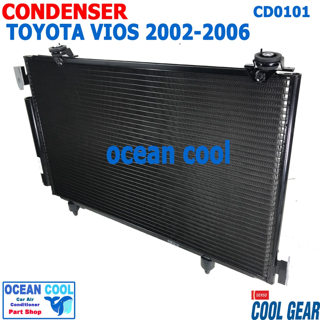 แผงแอร์ โตโยต้า วีออส 2002 - 2006 CD0101 COOL GEAR  DI447770-53804W  Condensers for Toyota Vios AT  