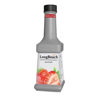 พร้อมส่ง LongBeach Strawberry Puree 900ml. (ลองบีชเพียวเร่สตรอว์เบอร์รี่ ขนาด 900 มล.)