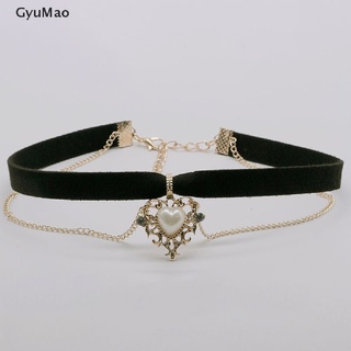 [cxGYMO] Vintage Velvet Black Choker Love Heart Pendant Necklace For Women Girls Gifts  HDY