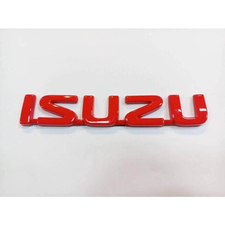 โลโก้ ISUZU สีแดง 14.5×2.5cm