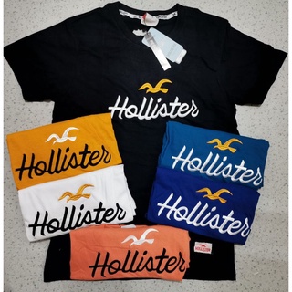 เสื้อยืด ผ้าฝ้าย พิมพ์ลาย Hollister สําหรับผู้ชายS-5XL