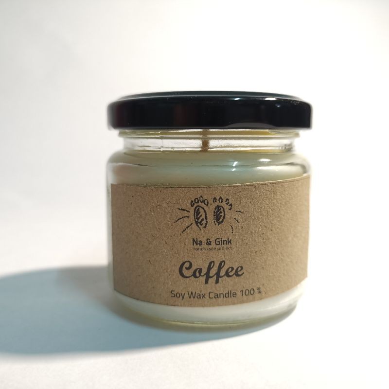 เทียนหอม กลิ่นกาแฟ, aroma candle made by soywax 100% coffee
