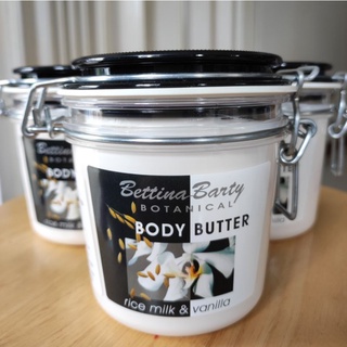 Bettina Barty Botanical Body Butter Rice Milk &amp; Vanilla 400 mlโลชั่นทาผิวสูตรเข้มข้นนำเข้าจากเยอรมัน