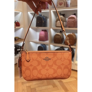 พร้อมส่ง แท้ 🇺🇸💯% New Coach  รุ่น NOLITA 19 IN SIGNATURE CANVAS (COACH C3308) IM/LIGHT ORANGE