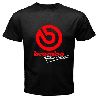 เสื้อยืดแขนสั้น ผ้าฝ้าย 100% พิมพ์ลายโลโก้ Brembo Racing สําหรับผู้ชาย