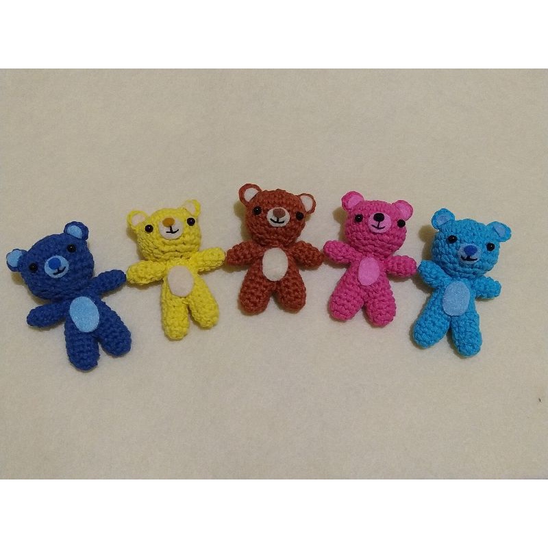 GANTUNGAN Amigrumi Teddy Bear - พวงกุญแจหมีถัก
