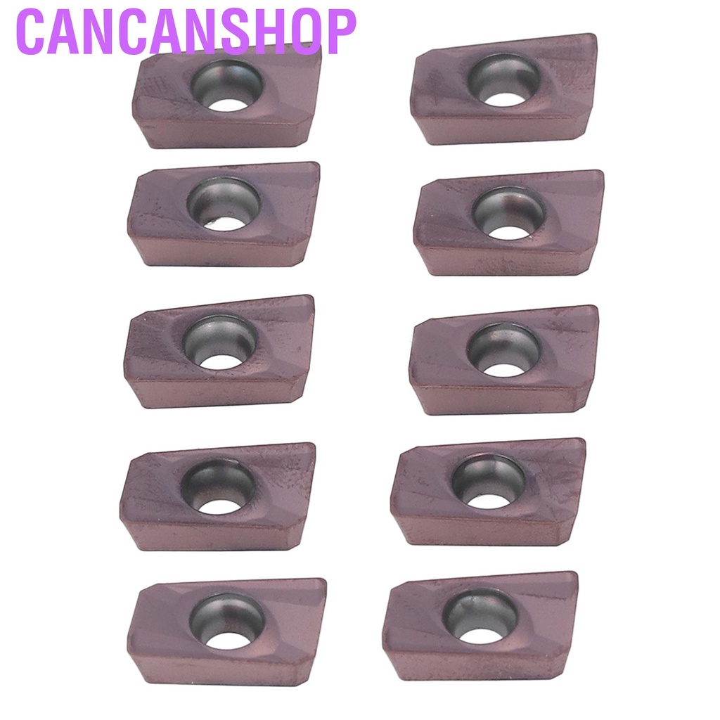Cancanshop 10 Pcs Milling Inserts Indexable Carbide Lathe Cutting Tools ...
