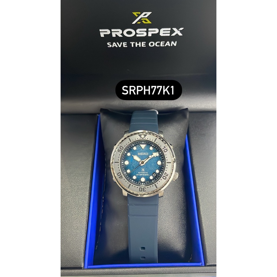 นาฬิกาข้อมือ SEIKO "Prospex Antarctica Baby Tuna 'Save the Ocean" Special Edition Automatic Men's Watch (SRPH77K1)