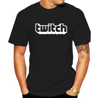 เสื้อยืดลําลอง แขนสั้น พิมพ์ลายโลโก้ Twitch ออกแบบดี แฟชั่นสําหรับผู้ชาย