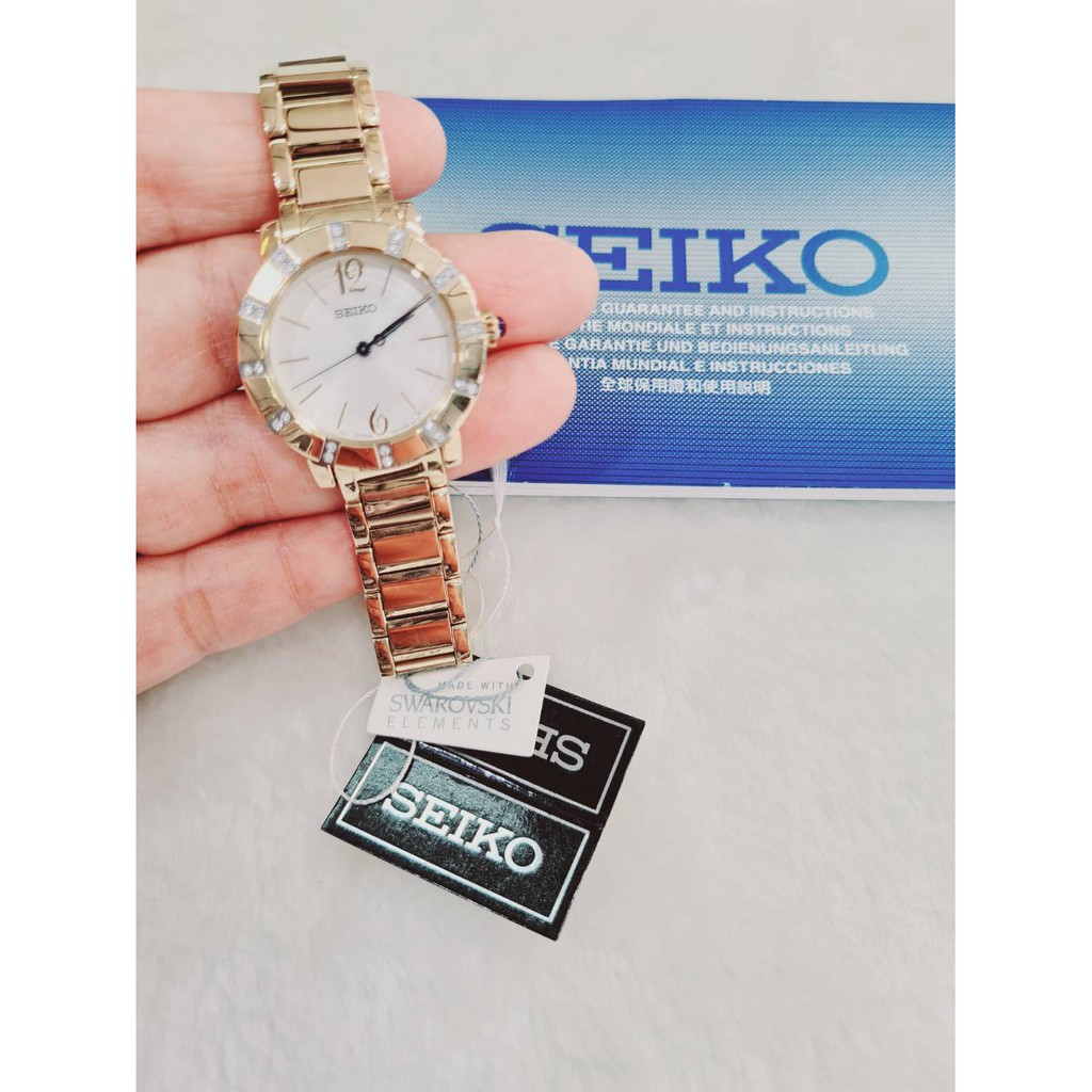 นาฬิกาข้อมือผู้หญิงเรือนทอง seiko SRZ454P1