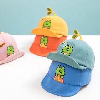 พร้อมส่ง! หมวกเด็ก รุ่น กบ Hello (4สี)