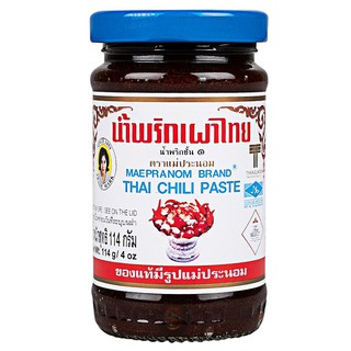 แม่ประนอมน้ำพริกเผา 114กรัม Mae Pranom Chili Paste 114 grams