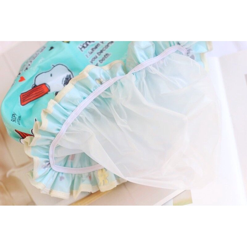 หมวกคลุมผมอาบน้ํา แบบยืดหยุ่น กันน้ํา สไตล์ญี่ปุ่น สําหรับแม่ และลูก - รูปที่ 2