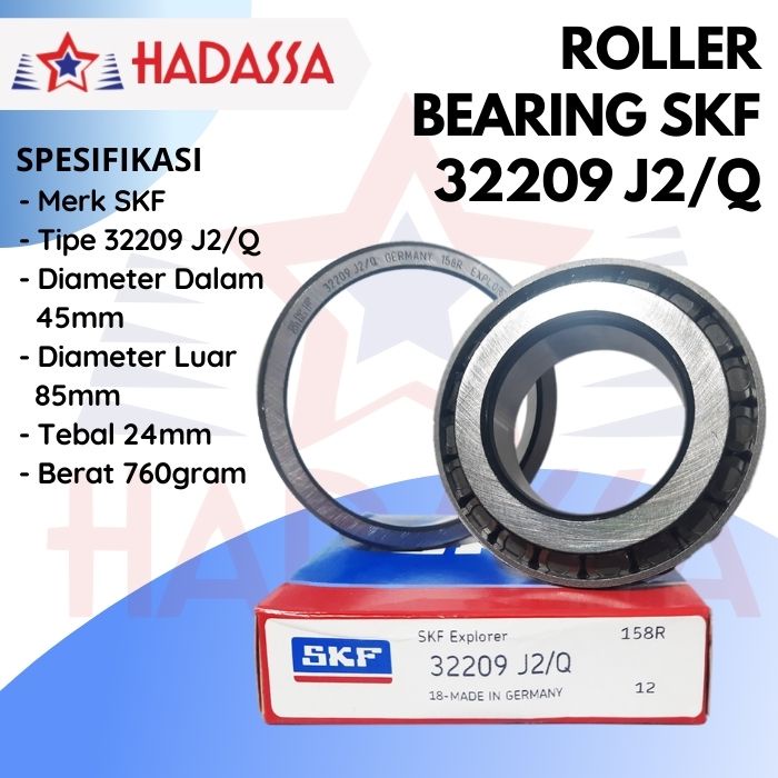 แบริ่งลูกกลิ้ง SKF 32209 J2/Q เพลา 45mm