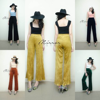 HaYA VeLVeT PLEATed PANTS