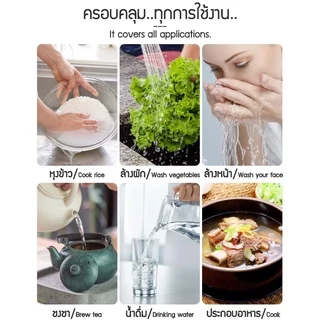 Zigma home - ก๊อก ก๊อกน้ำ หัวต่อก๊อกกรองน้ำ กรองน้ำสะอาด บริสุทธิ์ สายน้ำนุ่มนวล ช่วยเพิ่มแรงดัน ประหยัดน้ำได้ถึง 30%