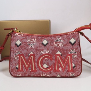 สินค้ามาใหม่-MCM-กระเป๋าสะพายผู้หญิง/กระเป๋าสะพายข้าง/ของแท้ 100%/พร้อมส่ง Real Shot【Free Shipping】กระเป๋าแบรนด์แฟชั่น