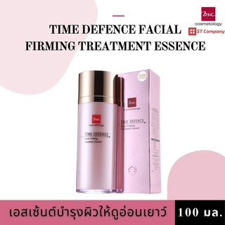 Serum บำรุงผิว BSC TIME DEFENCE FACIAL FIRMING TREATMENT ESSENCE 100 ml ชุ่มชื่น ผิวยืดหยุ่น ลดริ้วรอย กระจ่างใส บีเอสซี น้ำตบ ดูแลผิว ซีรั่ม Treatment ทรีทเม้นท์