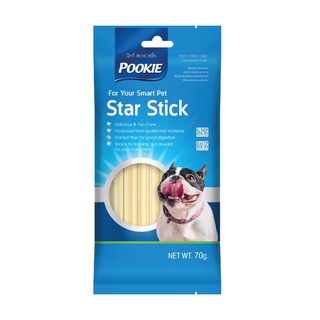 pookie star stick ขนมขัดฟัน รสนม 70 กรัม