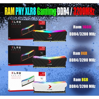 RAM 16GB/8GB PNY XLR8 GAMING EPIC-X RGB 3200MHz Desktop Memory