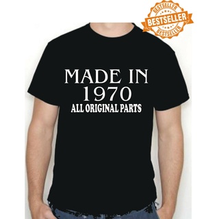 ขายดี!เสื้อยืด พิมพ์ลาย MADE IN 1970 BIRTHDAY สําหรับผู้ชาย 327784S-5XL