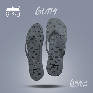 Gocy รุ่น Glitty Gray รองเท้าแตะยางธรรมชาติ