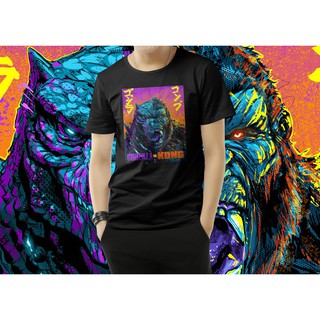 เสื้อยืดลาย GODZILLA KONG เสื้อ Cotton