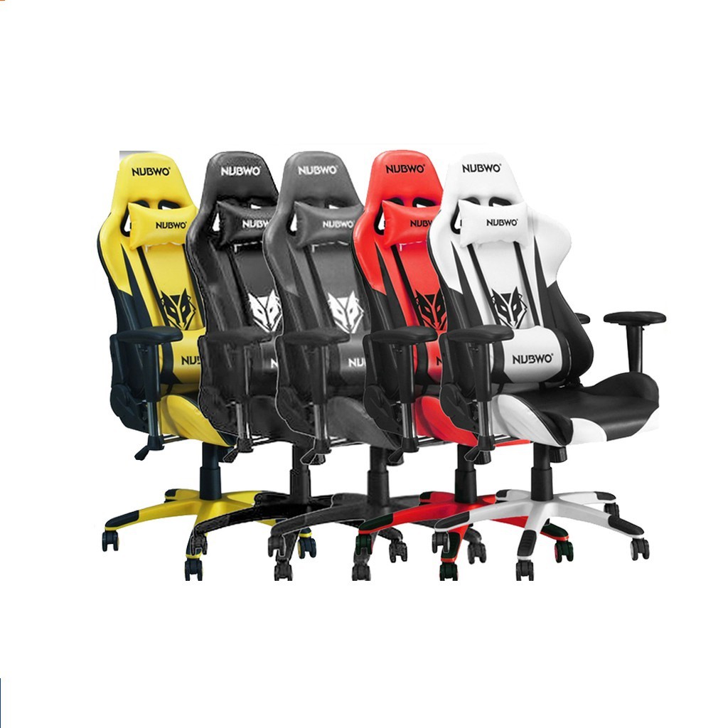 NUBWO CH-007 เก้าอี้เกมมิ่ง Gaming Chair(Black,Gray,Yellow,Red,White)