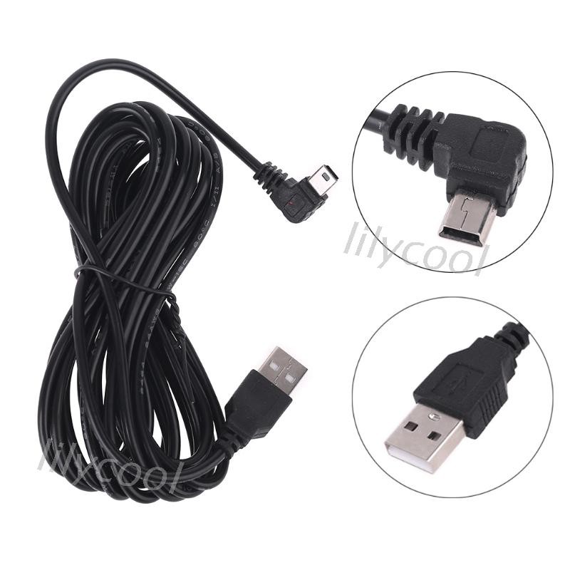 (Lily) 3.5mCar กล้อง DVR Power Cable Charger Adapter สําหรับ Dash Cam 5V/2A Mini Micro USB