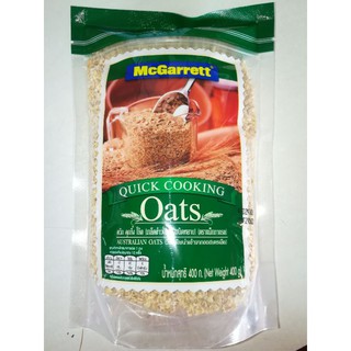 ควิก คุกกิ้ง โอ๊ต Quick cooking Oats เกร็ดข้าวโอ๊ตอบชนิดหยาบ ตราแม็กกาแรต 400 กรัม