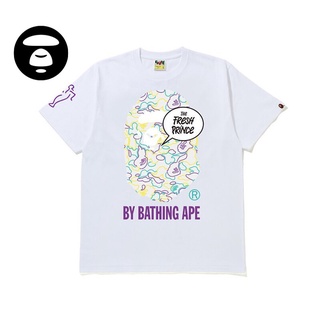 HH (ใหม่มาถึง) ร้อนขาย Original A Bathing Ape Bape สี Ape หัวแขนสั้นเสื้อยืดฮิปฮอปสบายๆเสื้อยืดแบบหลวม  เสื้อยืดคอกลม