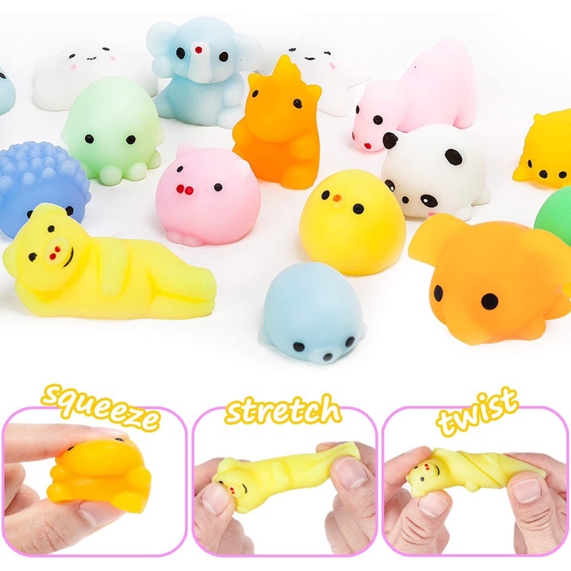 ของเล่นสิลิโคนนุ้มนิ่ม ตัวกระตูนนุ่มนิ่ม สกุชชี่ พร้อมส่ง (สุ่มลาย)