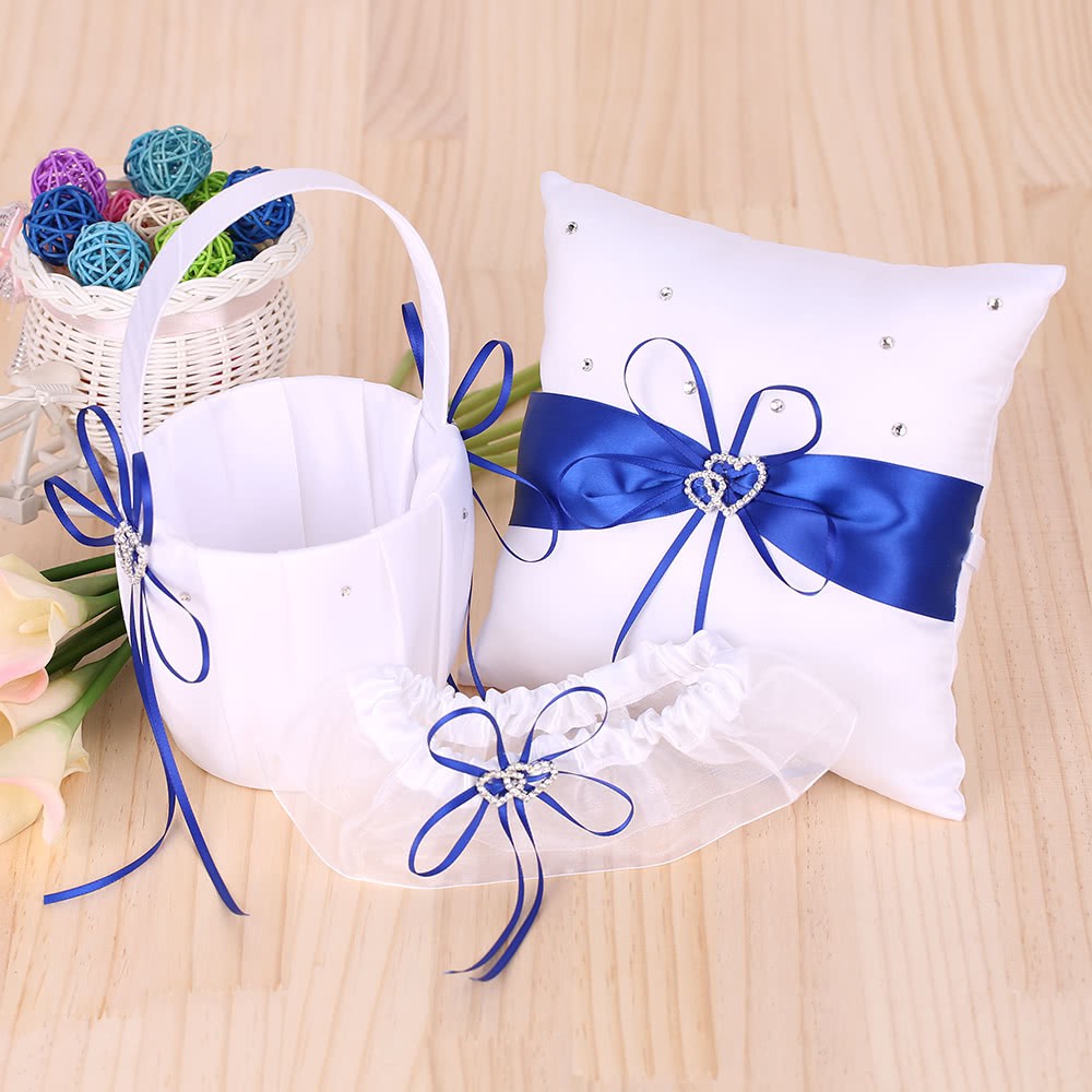 7 Inches Ring Bearer Pillow Guest Book Pen Holder Bride