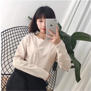 SALE‼️!!เสื้อยืดแขนยาว สีพื้น