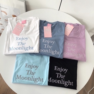 Sugarbeetshop | S101 Enjoy the moonlight 🤍 เสื้อโอเวอร์ไซต์ oversize เสื้อยืดผ้า cotton